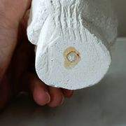 Tête d'homme en plâtre