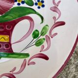 Old plate with floral motif