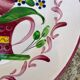 Antique plate with floral pattern