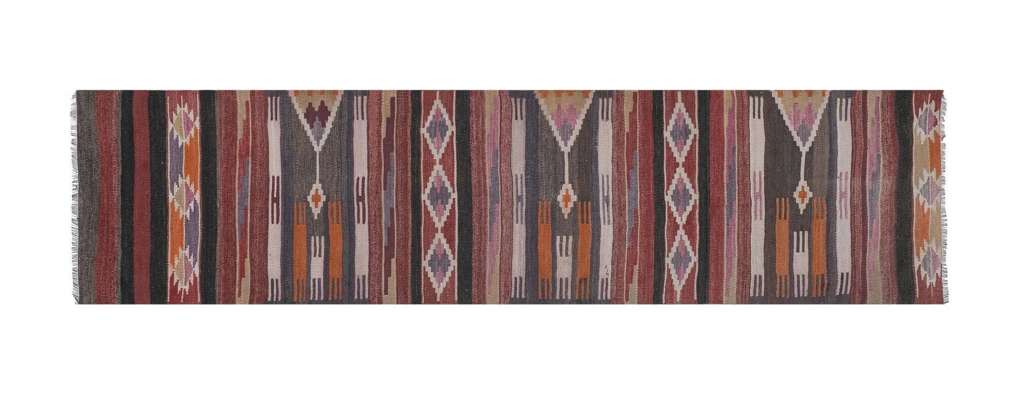 Vintage Turkish hallway rug 78x320 cm