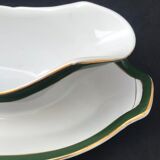 Saucière with antique attached underplate Villeroy and Boch Boch Mettlach XIX century