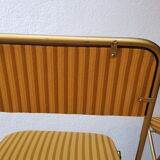 70's orange velvet folding chairs