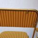 Chaises pliantes en velours orange 70's
