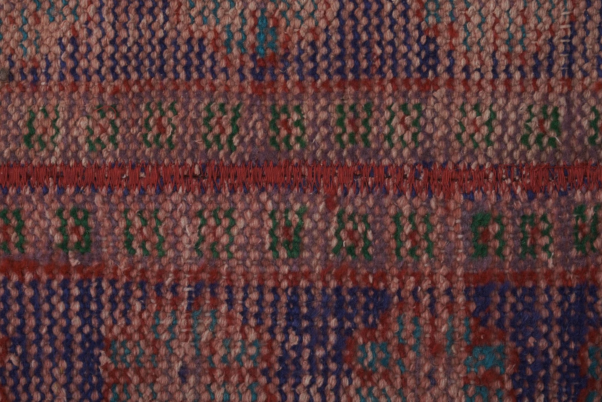 Tapis vintage turc de oushak tissé à la main 46x373 cm
