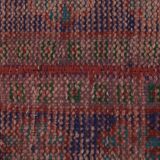 Vintage Turkish Oushak Rug Handwoven 46x373 cm