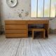 Bureau + commode + tabouret pin Maison Regain Savoie