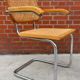 Chair Cesca model with armrests B64 in chrome