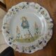 Assiette Mallicorne Pouplard Beatrix fin xix