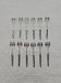 Set of 12 silver-plated dessert forks