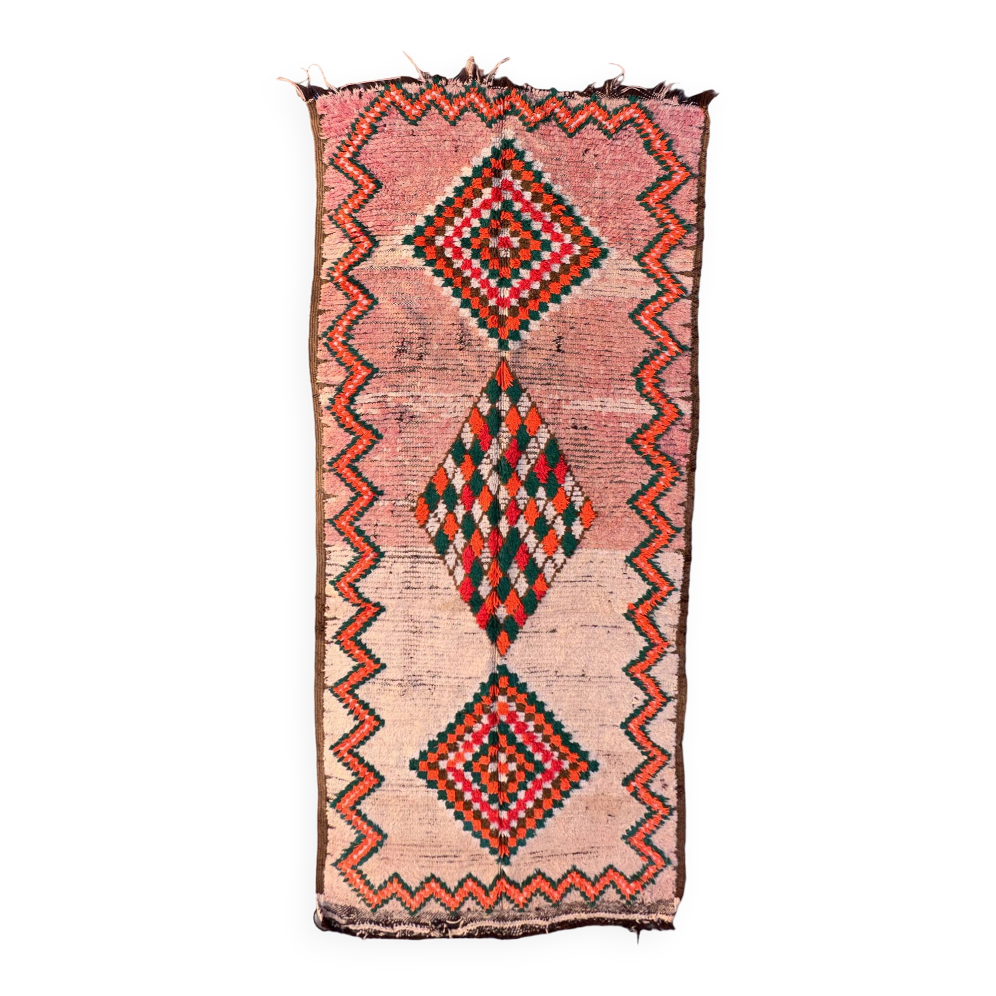 Colorful Boujad Moroccan rug - 121 x 290 cm