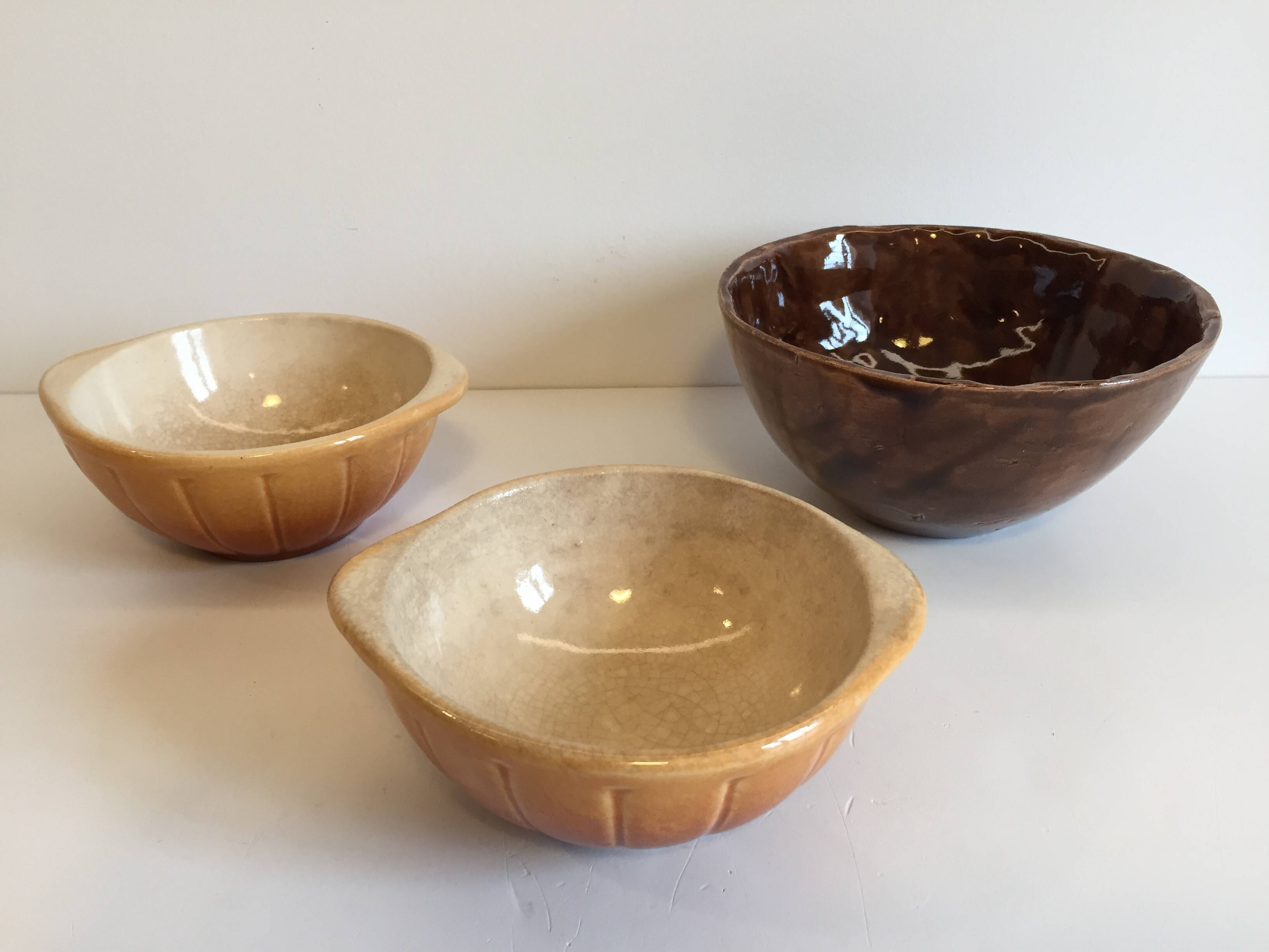 Antique Bowls with Handles DUROFEU / SDEL