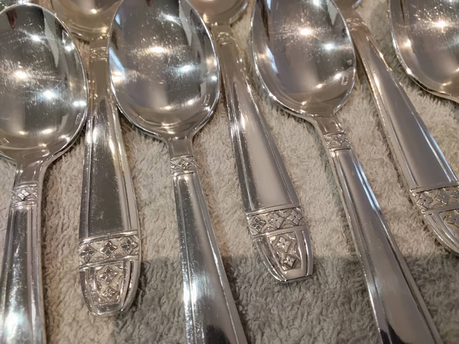 11 silver-plated metal coffee spoons Lemondial Grand Prix Monaco
