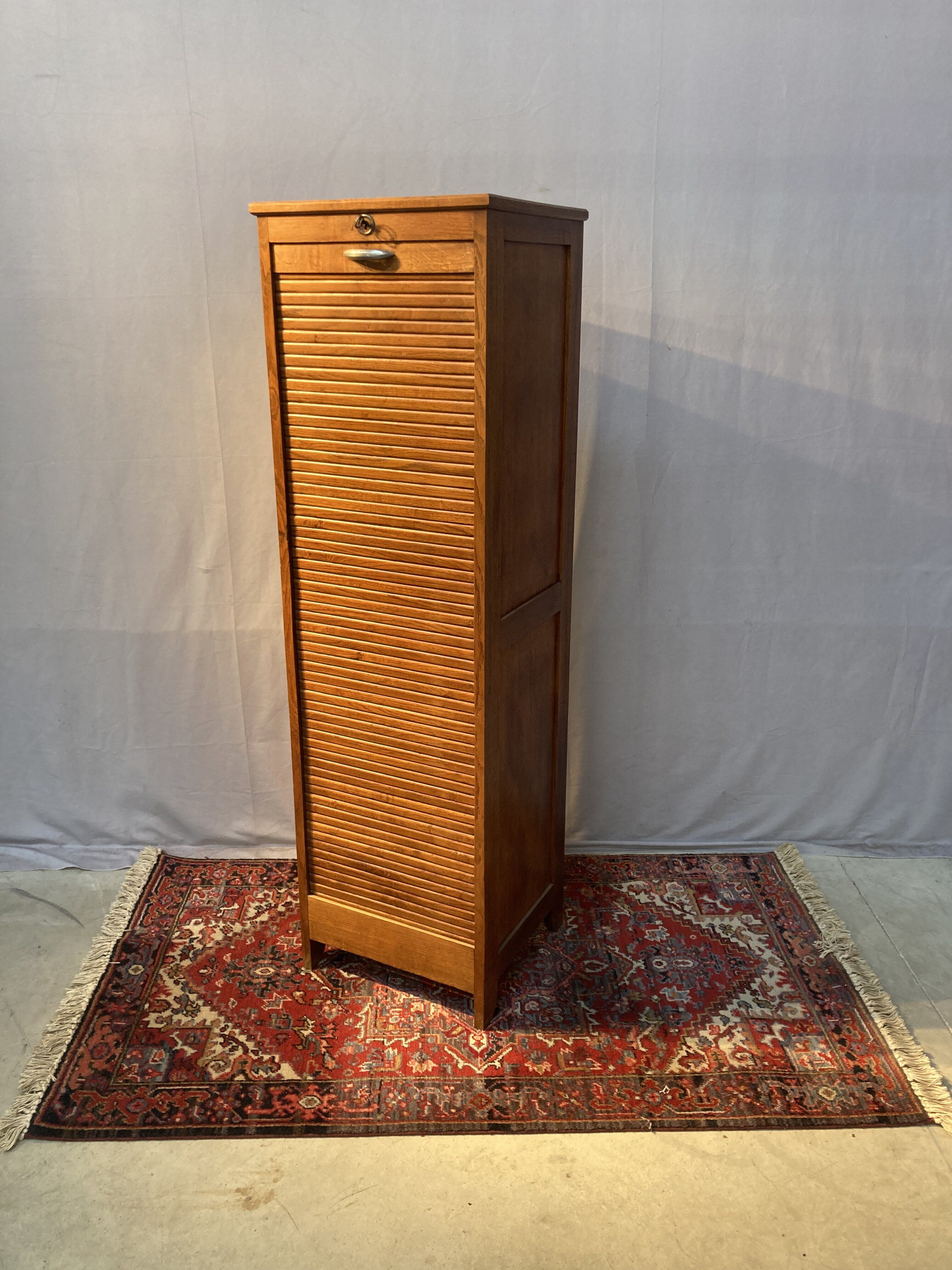 Wooden curtain filing cabinet
