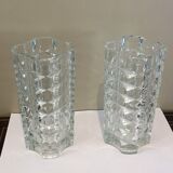 Pair of 70's vintage modernist vases