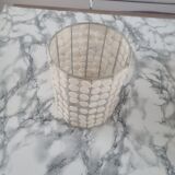 Vintage mother-of-pearl and nylon lampshade