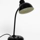 Original 1940s black Kaiser Idell metal table lamp model 6551