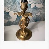 Very worked bronze candlestick