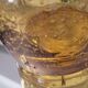 Pichet en verre bullé soufflé