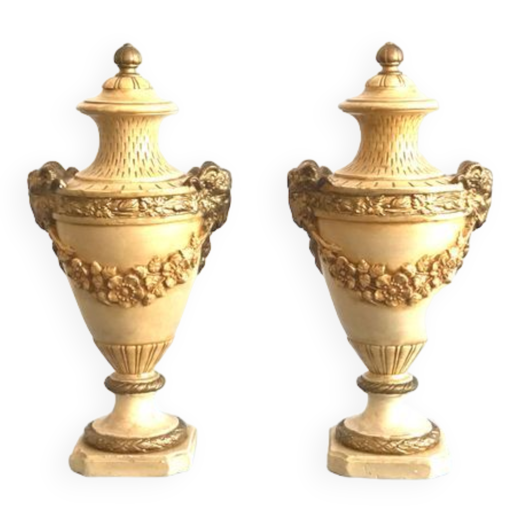 Paire de cassolettes - xixe - louis xvi