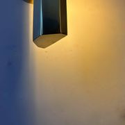 Pair of vintage adjustable wall lights, solid brass, France 1970