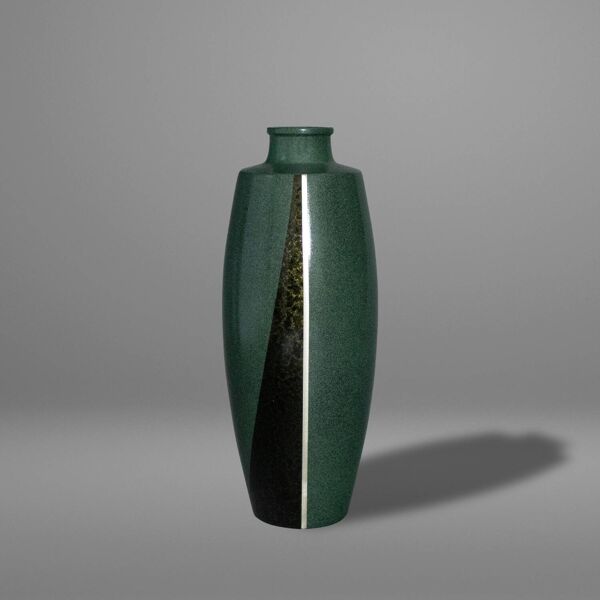 Vase japonais en bronze à patine verte