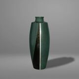Japanese bronze vase with green patina