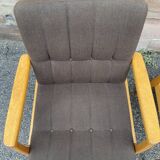 Paire de fauteuils chaises scandinave lounge années 60 fröscher kg