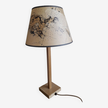 Lamp with its planisphere lampshade from the 1950s