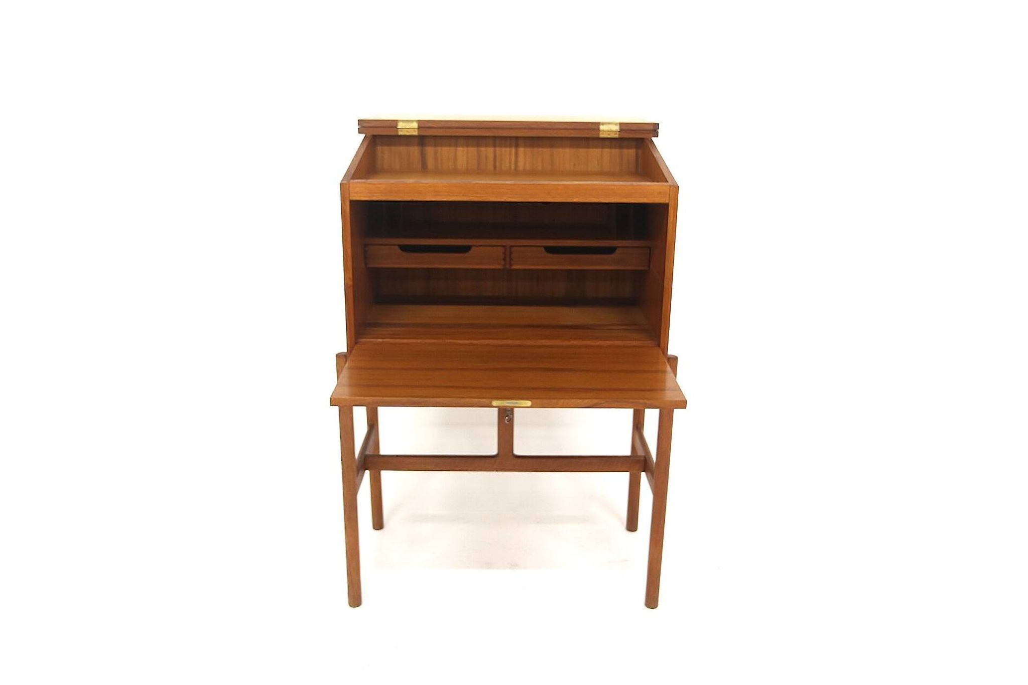 Scandinavian teak secretary "Model 67", Arne Wahl Iversen, Vinde Møbelfabrik, Denmark, 1950