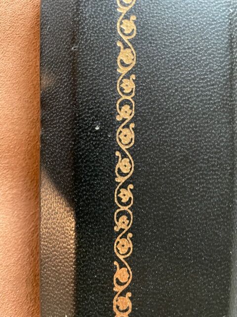 Leather-wrapped mirror 1950