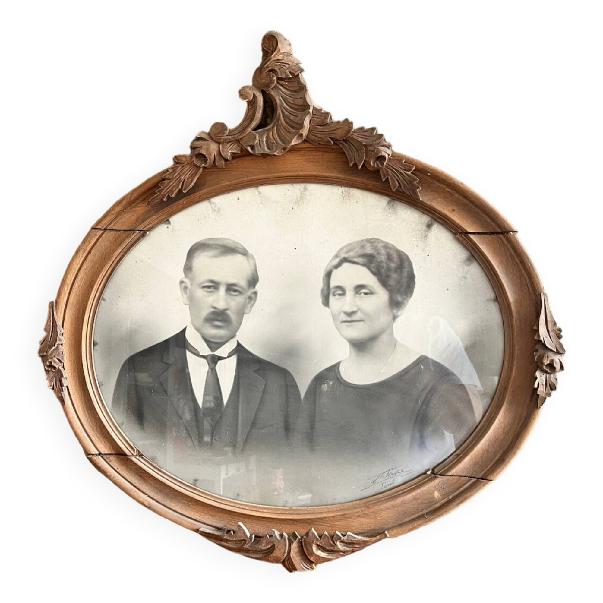 Framed old portraits