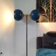 Lampadaire vintage 1980 double éclairage
