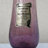 Bubbled glass bud vase