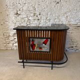 Vintage 1960 ceramic corner bar
