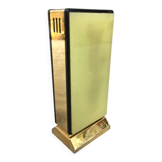 Collector table lighter sarome vintage electric gold metal & alabaster n°2