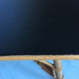 Table low recangulaire rattan, plastic coating, the 60 - rattan rectangular vintage table