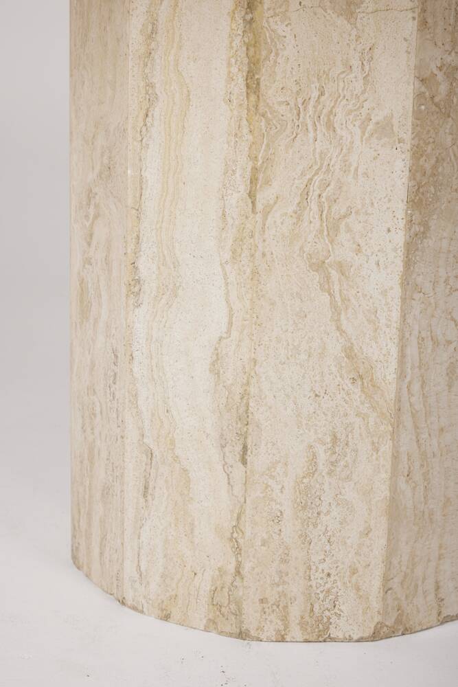 Travertine dining table