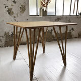 Vintage rattan meal table