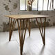 Vintage rattan meal table