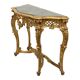 French Louis XV Style Console Gold Leaf Gilded Wood and Marble