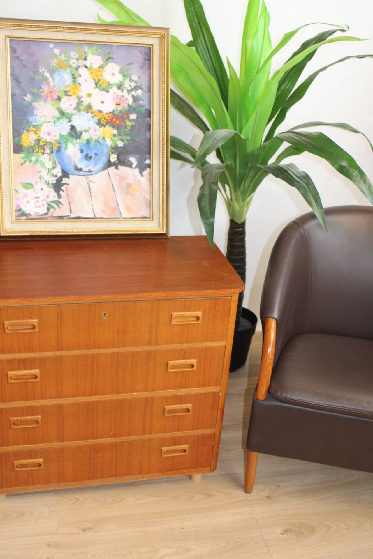 4-drawer chest of drawers in teak 1960 Denmark