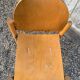 Series lot of 40 vintage stackable chairs in beech lubke year 1970