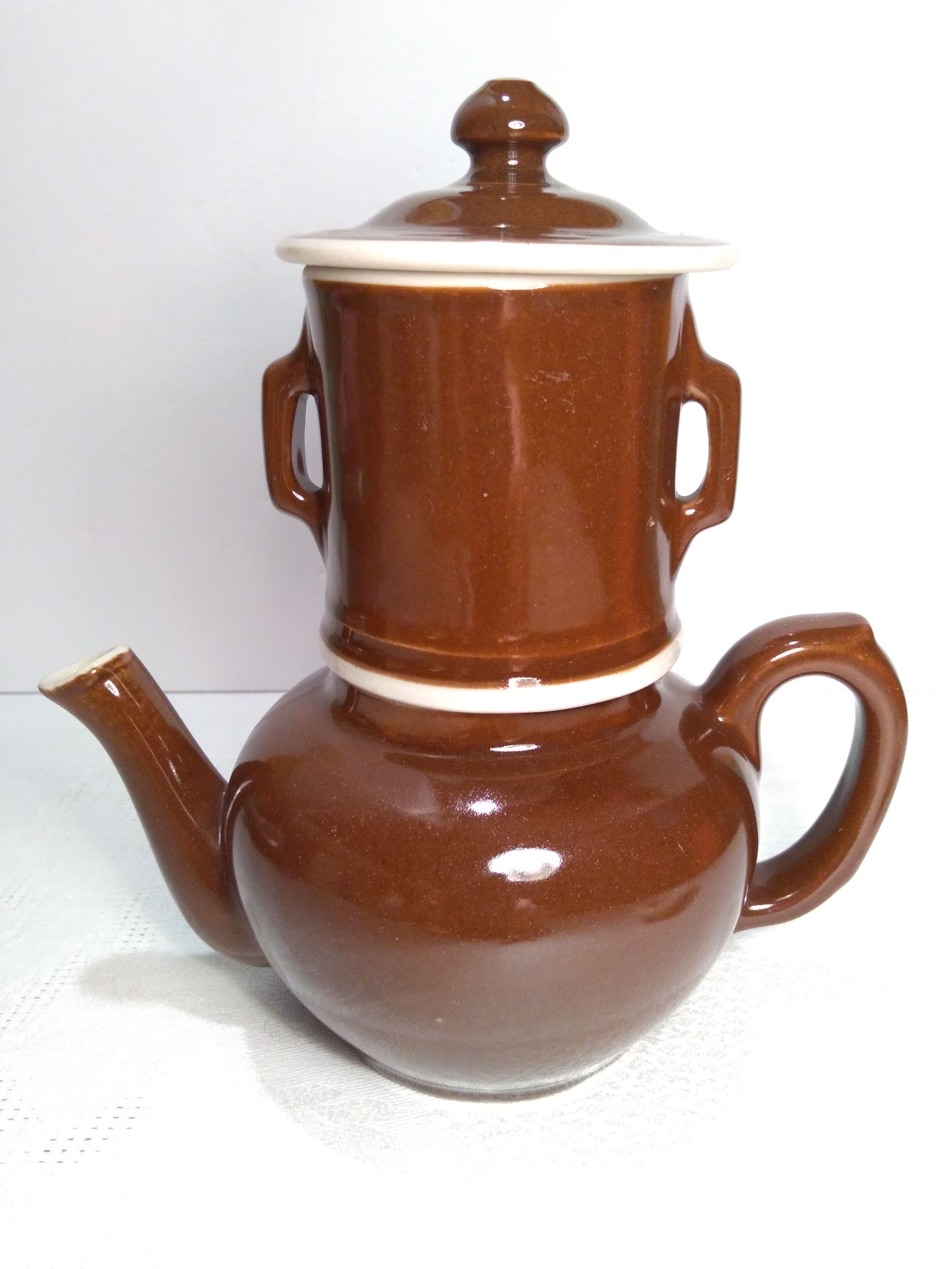 Vintage ceramic individual coffee maker