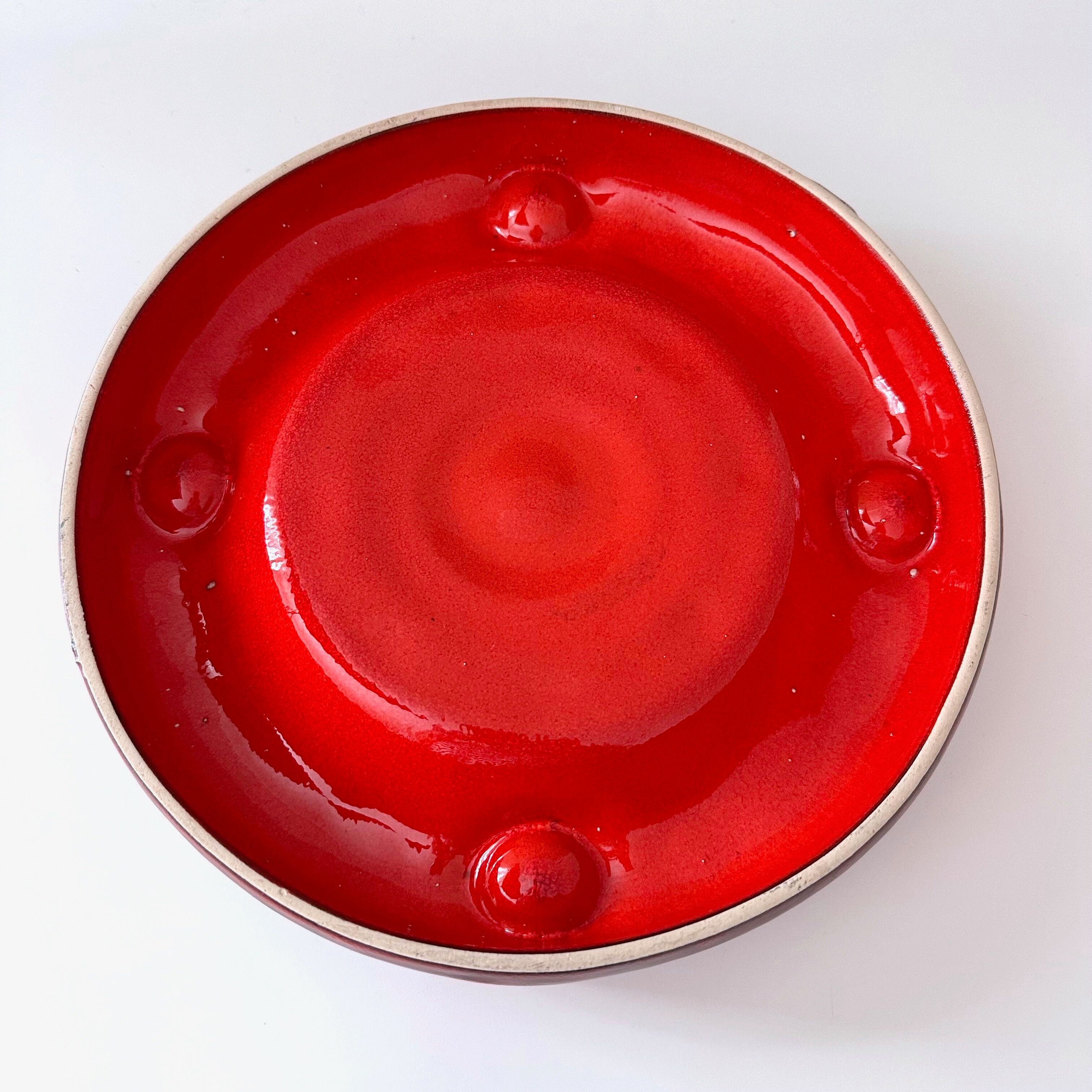 Vintage ceramic advent wreath, candle holder, 70's christmas