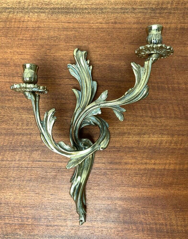 Pair of vintage Italian wall candle holders