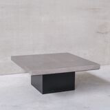 Metal mid-century etched coffee table