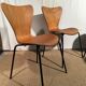Set of 4 molded wooden chairs circa 1950