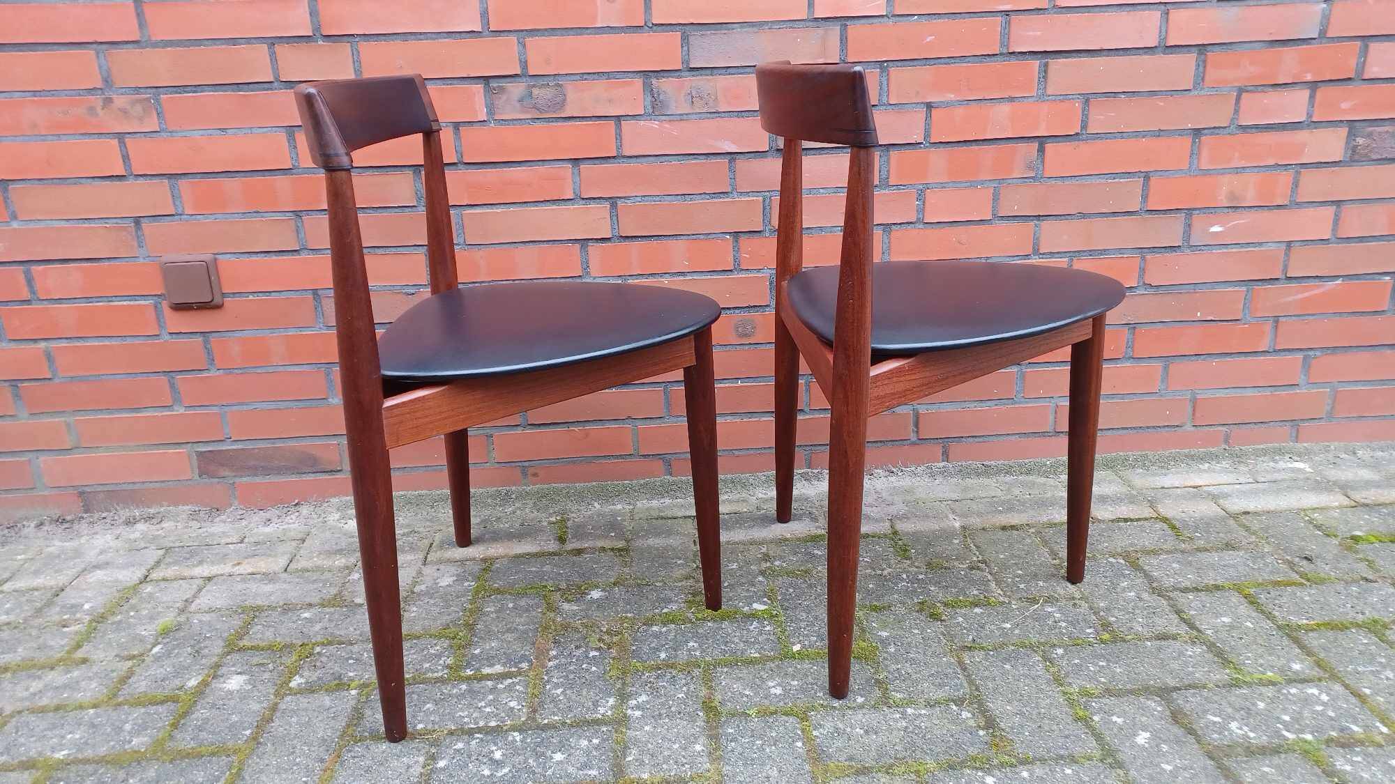 2 x Hans Olsen chairs for Frem Røjle, Denmark, Set de Lux, 1960s