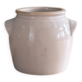 Beige stoneware pot