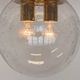 XXL Art Glass and Brass Ceiling Light, flushmount by Kamenicky Senov - 10pcs
